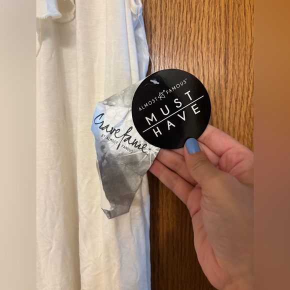 White One-Shoulder Ruffle Top - Picture 2 of 5